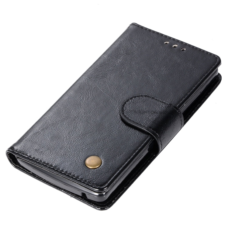 For Lenovo A2010 Retro Copper Button Crazy Horse Horizontal Flip PU Leather Case with Holder & Card Slots & Wallet & Lanyard