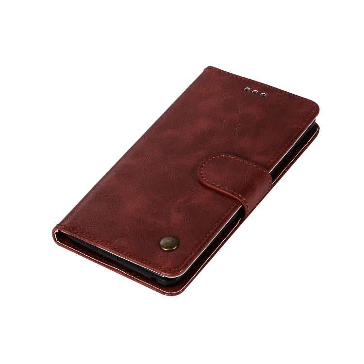 For Lenovo A6000 Retro Copper Button Crazy Horse Horizontal Flip PU Leather Case with Holder & Card Slots & Wallet & Lanyard