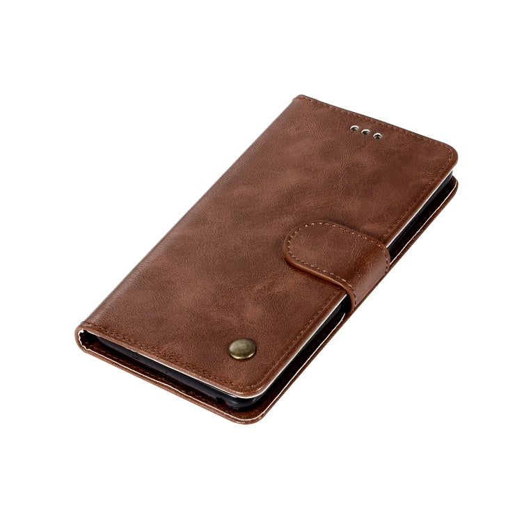 For Lenovo A6000 Retro Copper Button Crazy Horse Horizontal Flip PU Leather Case with Holder & Card Slots & Wallet & Lanyard