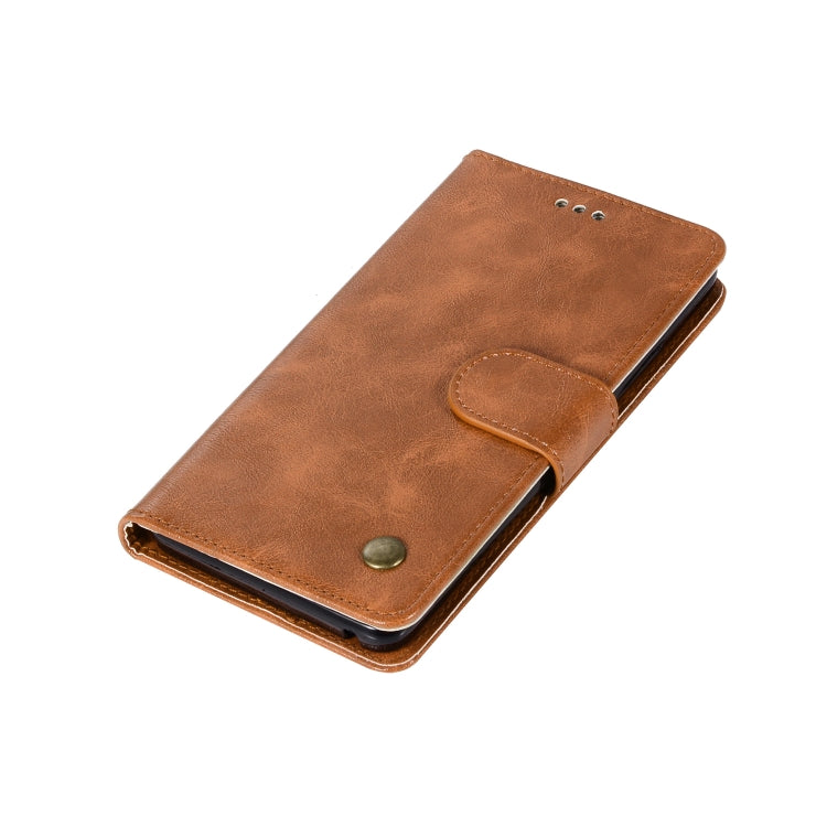 For Lenovo A6000 Retro Copper Button Crazy Horse Horizontal Flip PU Leather Case with Holder & Card Slots & Wallet & Lanyard