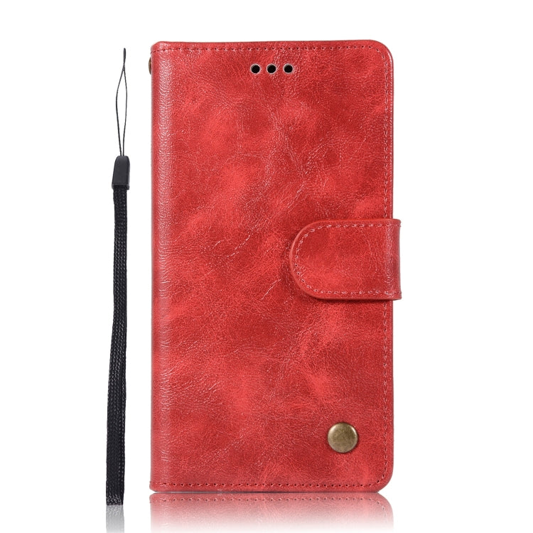 For Lenovo A6000 Retro Copper Button Crazy Horse Horizontal Flip PU Leather Case with Holder & Card Slots & Wallet & Lanyard