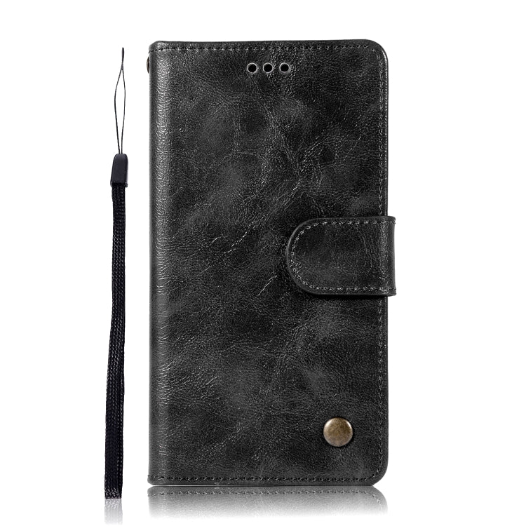 For Lenovo A6000 Retro Copper Button Crazy Horse Horizontal Flip PU Leather Case with Holder & Card Slots & Wallet & Lanyard