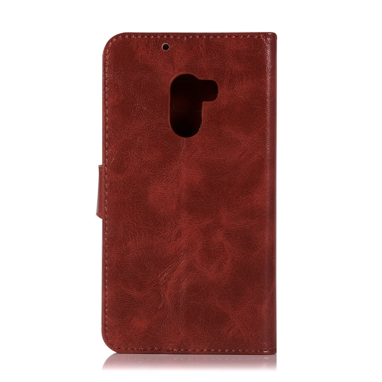 For Lenovo A7010 Retro Copper Button Crazy Horse Horizontal Flip PU Leather Case with Holder & Card Slots & Wallet & Lanyard