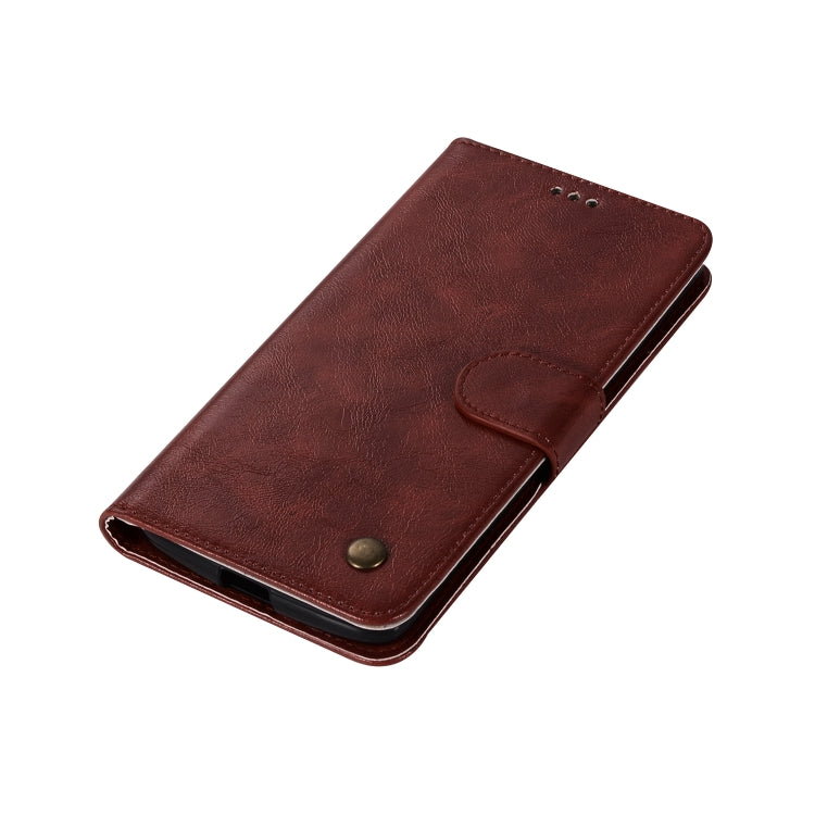 For Lenovo A7010 Retro Copper Button Crazy Horse Horizontal Flip PU Leather Case with Holder & Card Slots & Wallet & Lanyard