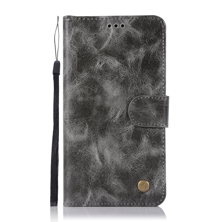 For Lenovo A7010 Retro Copper Button Crazy Horse Horizontal Flip PU Leather Case with Holder & Card Slots & Wallet & Lanyard