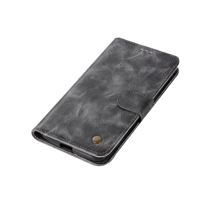 For Lenovo A7010 Retro Copper Button Crazy Horse Horizontal Flip PU Leather Case with Holder & Card Slots & Wallet & Lanyard