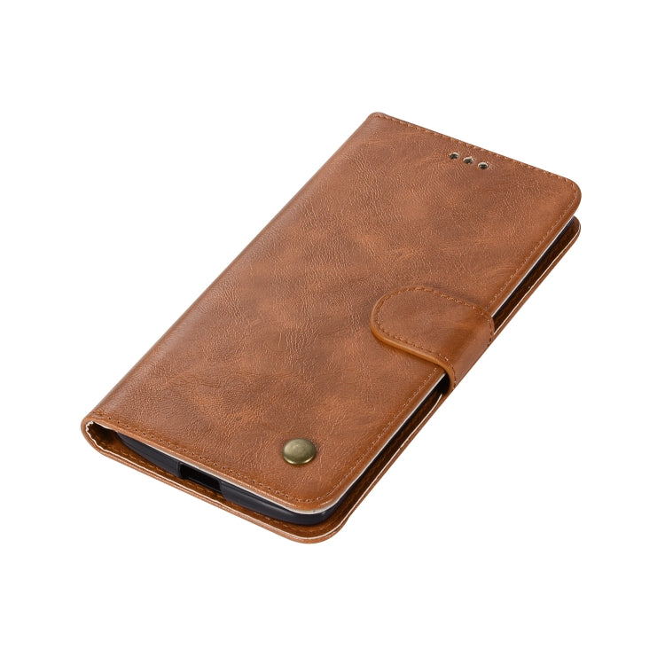 For Lenovo A7010 Retro Copper Button Crazy Horse Horizontal Flip PU Leather Case with Holder & Card Slots & Wallet & Lanyard