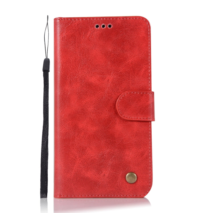 For Lenovo A7010 Retro Copper Button Crazy Horse Horizontal Flip PU Leather Case with Holder & Card Slots & Wallet & Lanyard