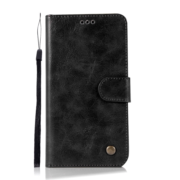 For Lenovo A7010 Retro Copper Button Crazy Horse Horizontal Flip PU Leather Case with Holder & Card Slots & Wallet & Lanyard