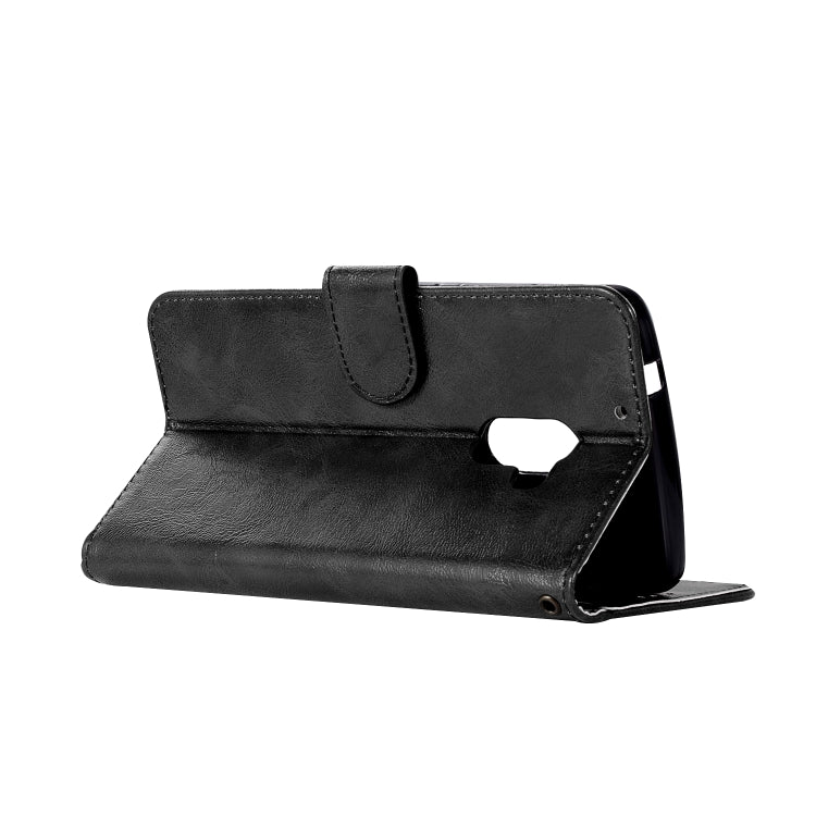 For Lenovo A7010 Retro Copper Button Crazy Horse Horizontal Flip PU Leather Case with Holder & Card Slots & Wallet & Lanyard