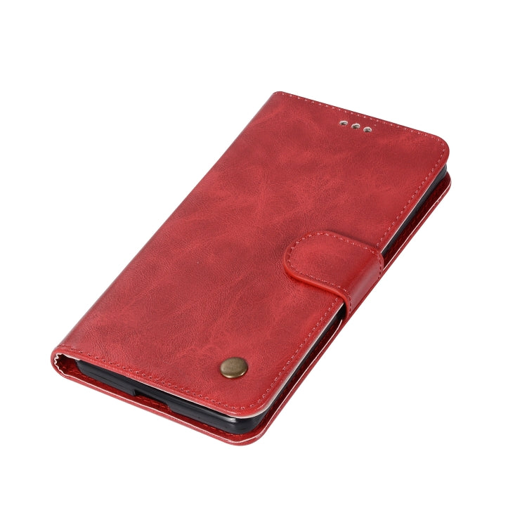 For Lenovo K5 Note Retro Copper Button Crazy Horse Horizontal Flip PU Leather Case with Holder & Card Slots & Wallet & Lanyard