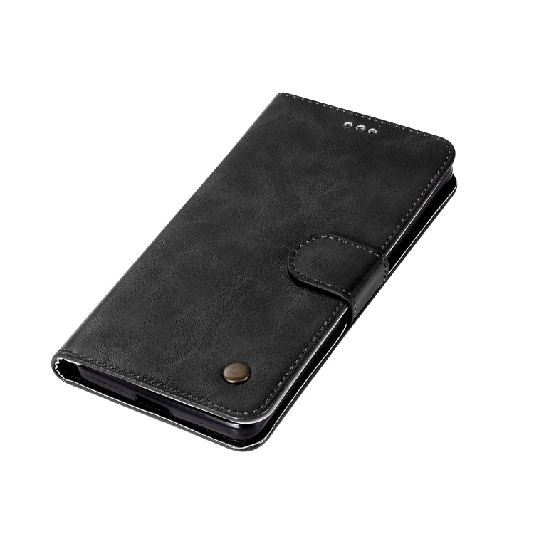 For Lenovo K5 Note Retro Copper Button Crazy Horse Horizontal Flip PU Leather Case with Holder & Card Slots & Wallet & Lanyard