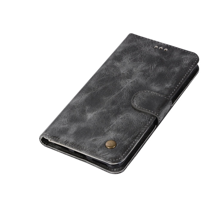 For Lenovo K6 Note Retro Copper Button Crazy Horse Horizontal Flip PU Leather Case with Holder & Card Slots & Wallet & Lanyard