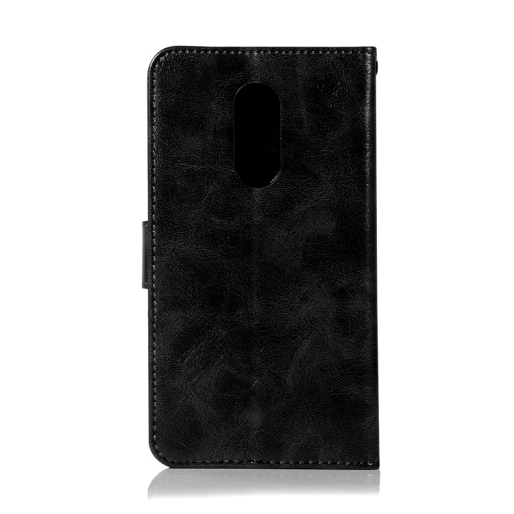 For Lenovo K6 Note Retro Copper Button Crazy Horse Horizontal Flip PU Leather Case with Holder & Card Slots & Wallet & Lanyard