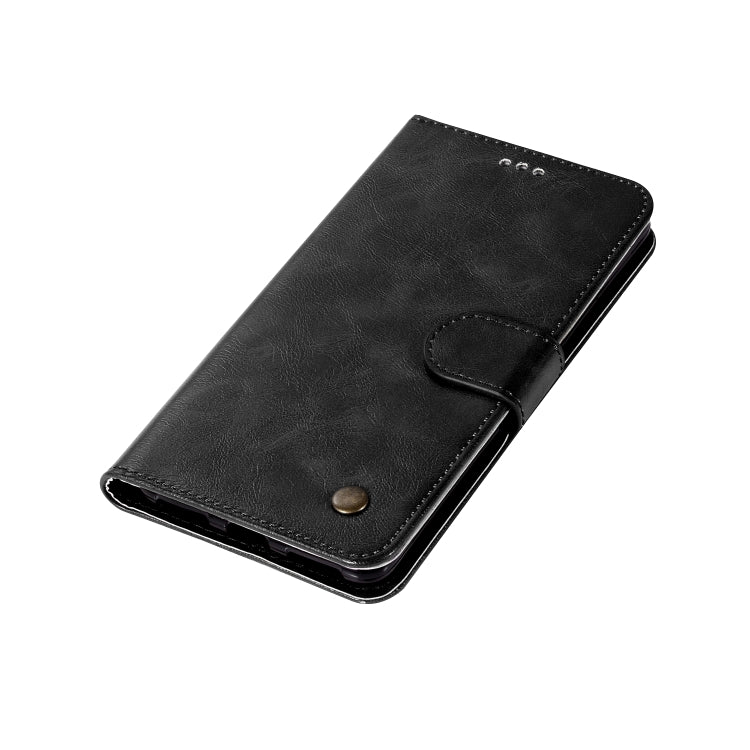 For Lenovo K6 Note Retro Copper Button Crazy Horse Horizontal Flip PU Leather Case with Holder & Card Slots & Wallet & Lanyard