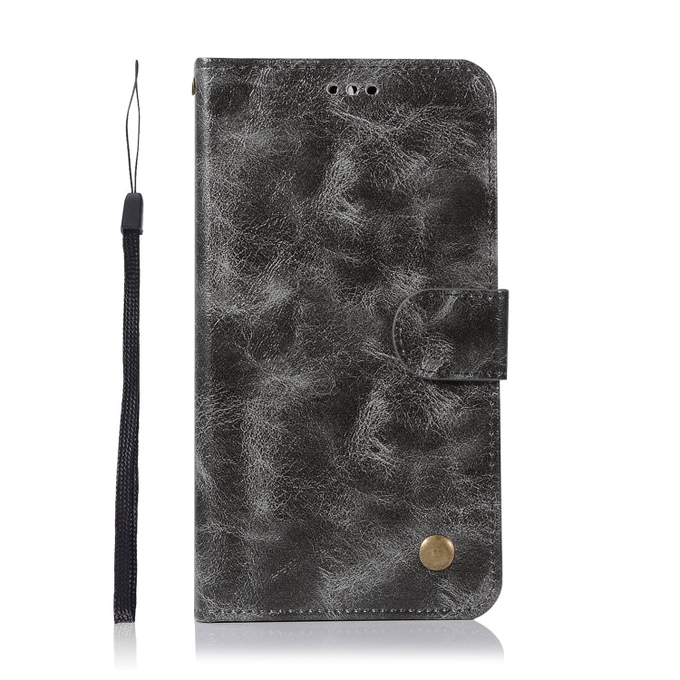 For Lenovo K8 Note Retro Copper Button Crazy Horse Horizontal Flip PU Leather Case with Holder & Card Slots & Wallet & Lanyard