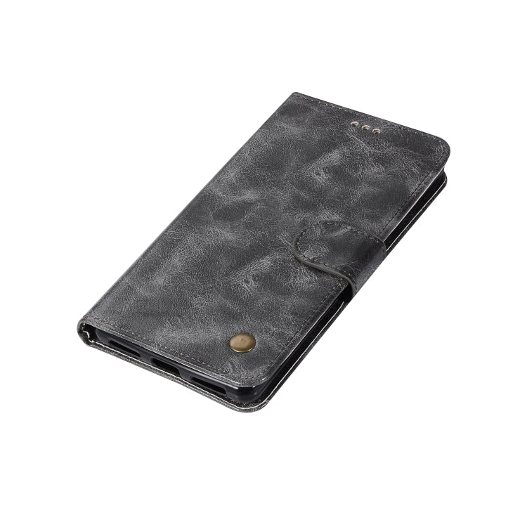 For Lenovo K8 Note Retro Copper Button Crazy Horse Horizontal Flip PU Leather Case with Holder & Card Slots & Wallet & Lanyard