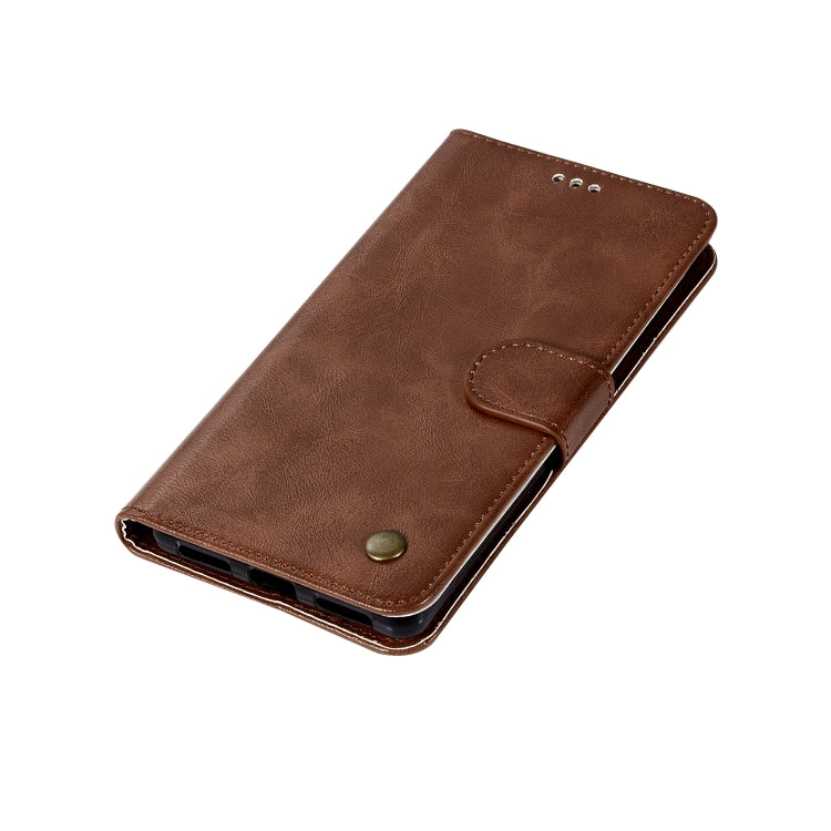 For Lenovo K8 Note Retro Copper Button Crazy Horse Horizontal Flip PU Leather Case with Holder & Card Slots & Wallet & Lanyard