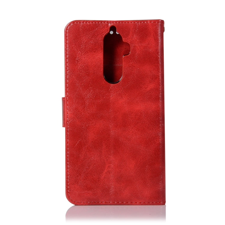 For Lenovo K8 Note Retro Copper Button Crazy Horse Horizontal Flip PU Leather Case with Holder & Card Slots & Wallet & Lanyard