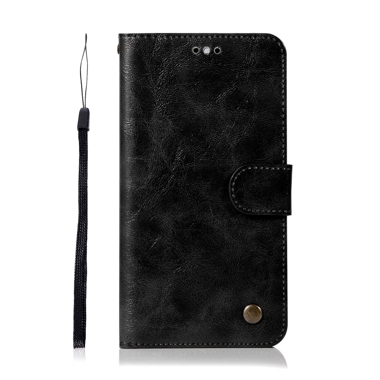 For Lenovo K8 Note Retro Copper Button Crazy Horse Horizontal Flip PU Leather Case with Holder & Card Slots & Wallet & Lanyard