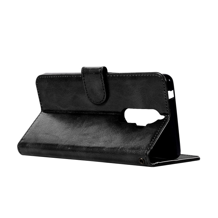 For Lenovo K8 Note Retro Copper Button Crazy Horse Horizontal Flip PU Leather Case with Holder & Card Slots & Wallet & Lanyard