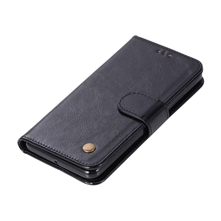 For Lenovo K6 Retro Copper Button Crazy Horse Horizontal Flip PU Leather Case with Holder & Card Slots & Wallet & Lanyard