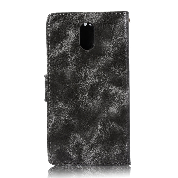 For Lenovo Vibe P1M Retro Copper Button Crazy Horse Horizontal Flip PU Leather Case with Holder & Card Slots & Wallet & Lanyard