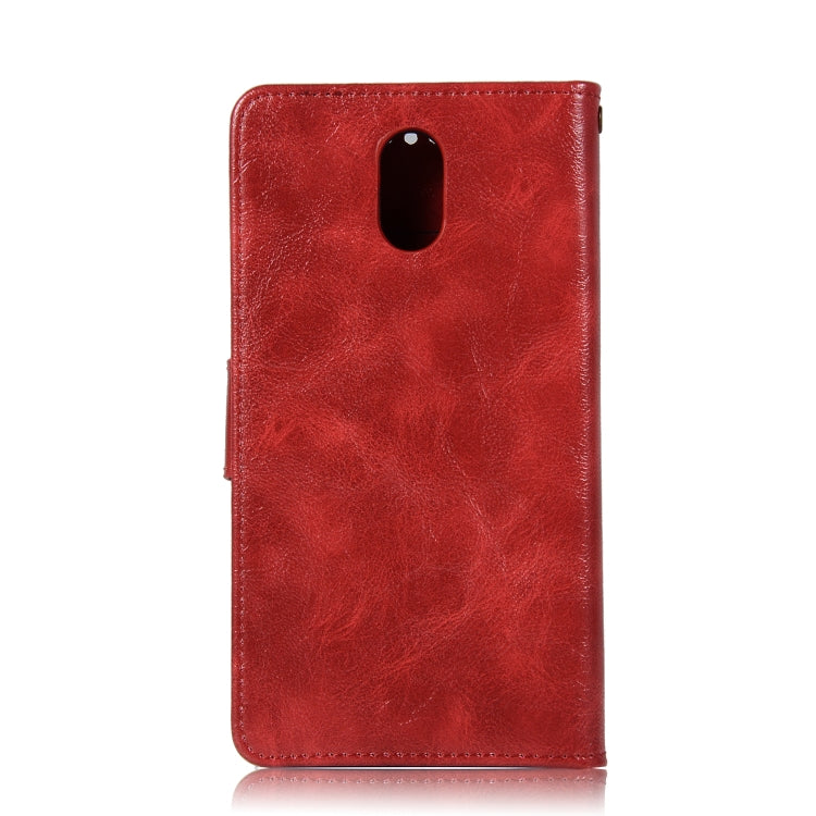 For Lenovo Vibe P1M Retro Copper Button Crazy Horse Horizontal Flip PU Leather Case with Holder & Card Slots & Wallet & Lanyard