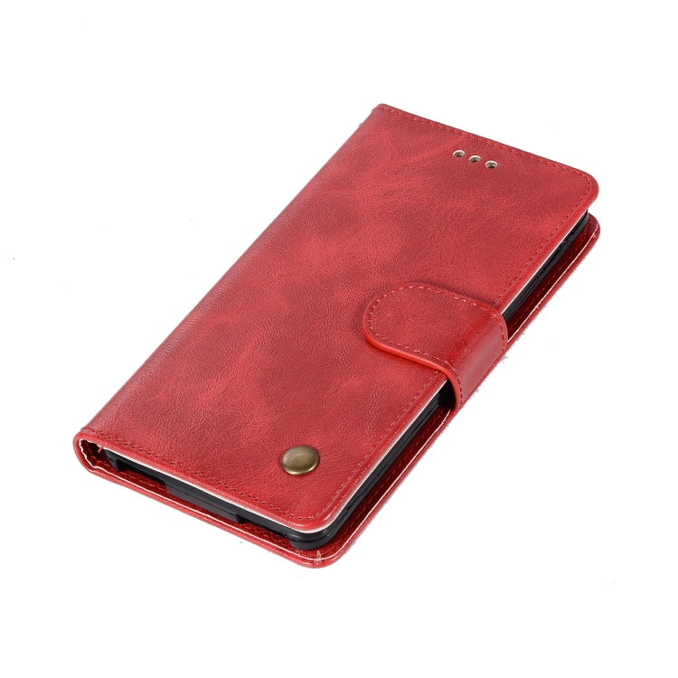 For Lenovo Vibe P1M Retro Copper Button Crazy Horse Horizontal Flip PU Leather Case with Holder & Card Slots & Wallet & Lanyard