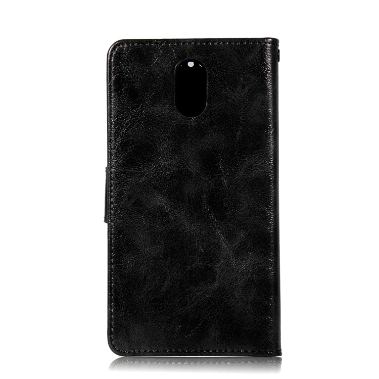 For Lenovo Vibe P1M Retro Copper Button Crazy Horse Horizontal Flip PU Leather Case with Holder & Card Slots & Wallet & Lanyard