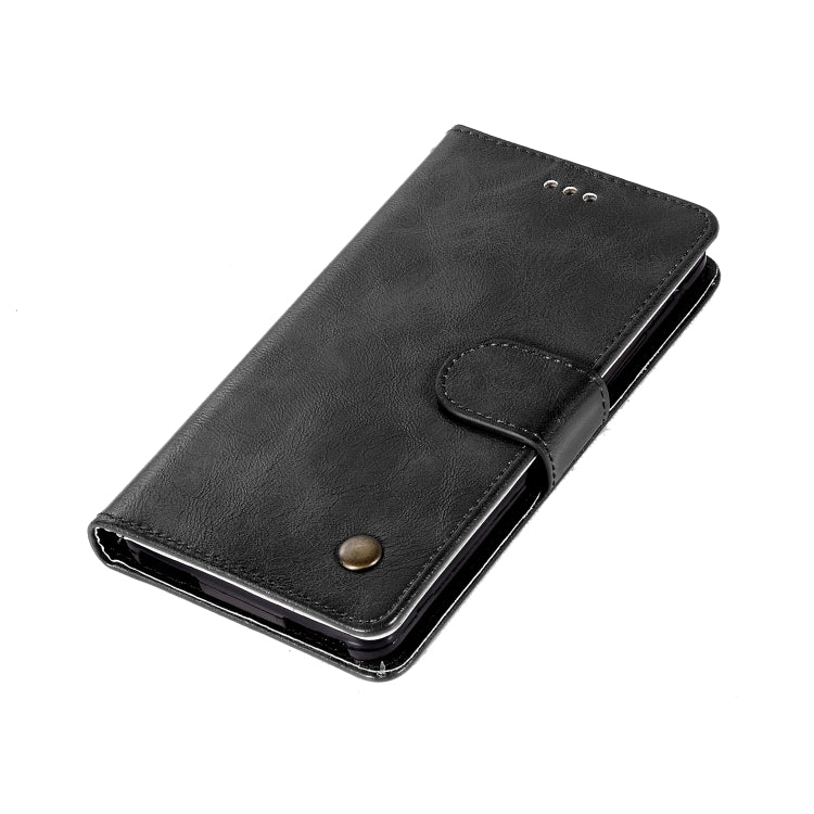 For Lenovo Vibe P1M Retro Copper Button Crazy Horse Horizontal Flip PU Leather Case with Holder & Card Slots & Wallet & Lanyard