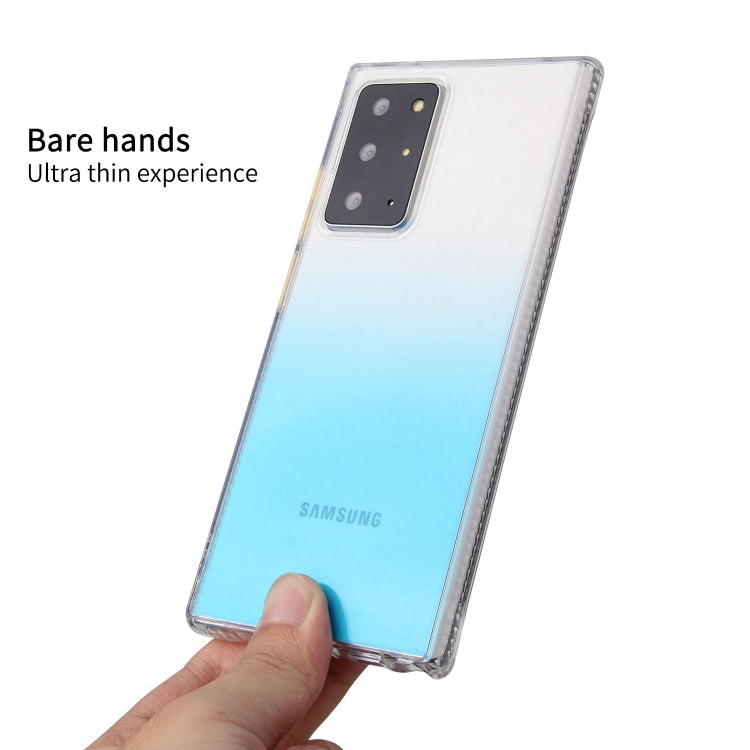 For Samsung Galaxy Note20 Ultra Gradient Shockproof TPU + Acrylic Case with Detachable Buttons
