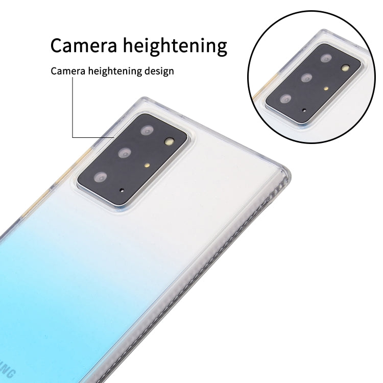 For Samsung Galaxy Note20 Ultra Gradient Shockproof TPU + Acrylic Case with Detachable Buttons