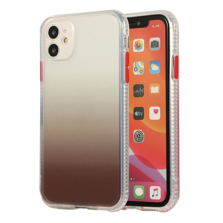 For iPhone 11 Gradient Shockproof TPU + Acrylic Case with Detachable Buttons