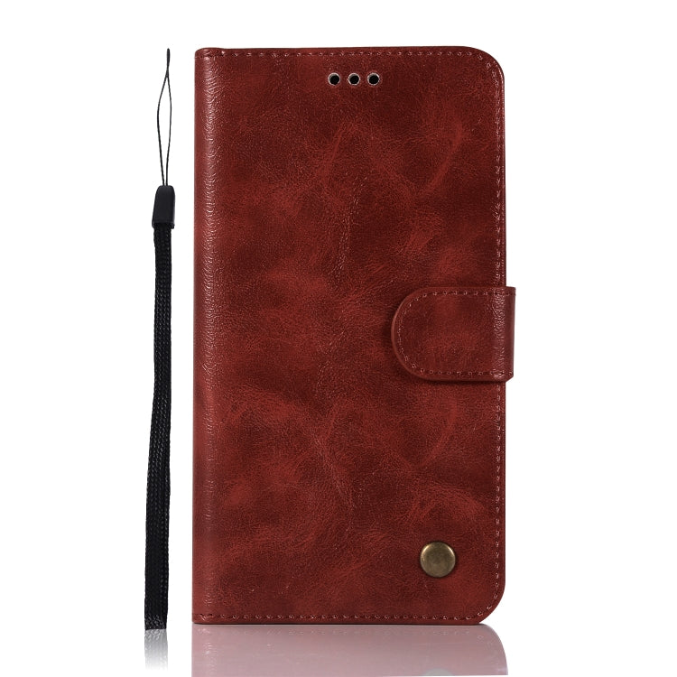 For Lenovo Vibe P2 Retro Copper Button Crazy Horse Horizontal Flip PU Leather Case with Holder & Card Slots & Wallet & Lanyard