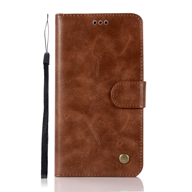 For Lenovo Vibe P2 Retro Copper Button Crazy Horse Horizontal Flip PU Leather Case with Holder & Card Slots & Wallet & Lanyard