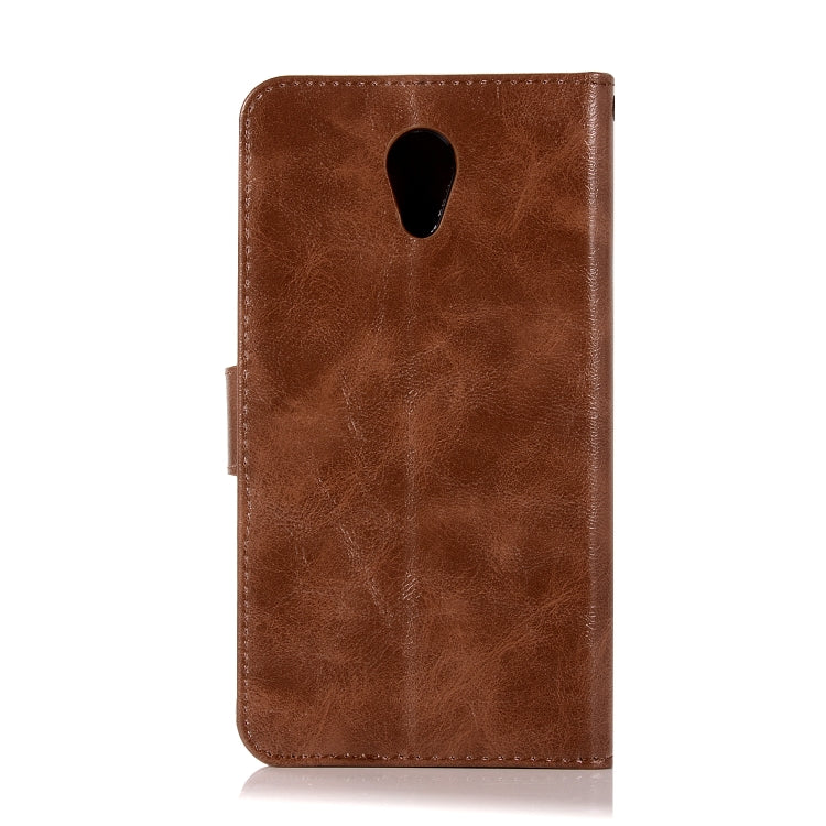 For Lenovo Vibe P2 Retro Copper Button Crazy Horse Horizontal Flip PU Leather Case with Holder & Card Slots & Wallet & Lanyard