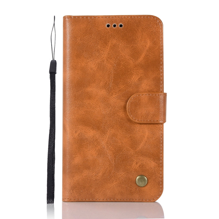 For Lenovo Vibe P2 Retro Copper Button Crazy Horse Horizontal Flip PU Leather Case with Holder & Card Slots & Wallet & Lanyard
