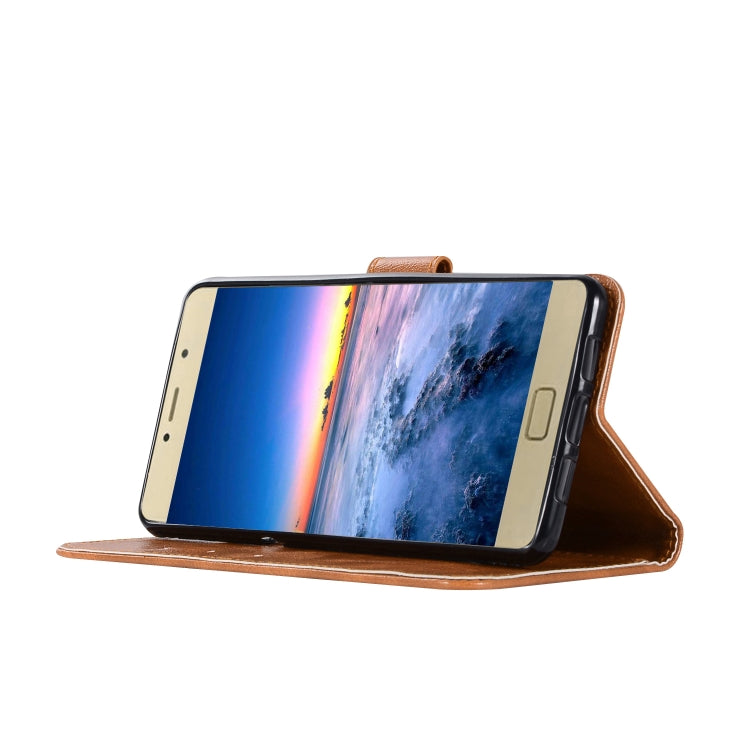 For Lenovo Vibe P2 Retro Copper Button Crazy Horse Horizontal Flip PU Leather Case with Holder & Card Slots & Wallet & Lanyard