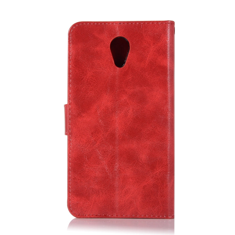 For Lenovo Vibe P2 Retro Copper Button Crazy Horse Horizontal Flip PU Leather Case with Holder & Card Slots & Wallet & Lanyard