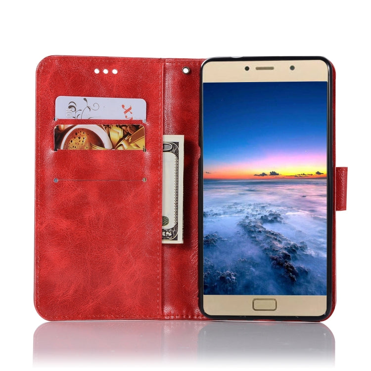 For Lenovo Vibe P2 Retro Copper Button Crazy Horse Horizontal Flip PU Leather Case with Holder & Card Slots & Wallet & Lanyard