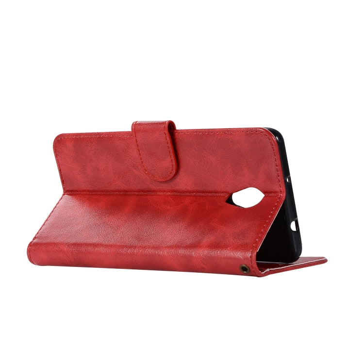 For Lenovo Vibe P2 Retro Copper Button Crazy Horse Horizontal Flip PU Leather Case with Holder & Card Slots & Wallet & Lanyard