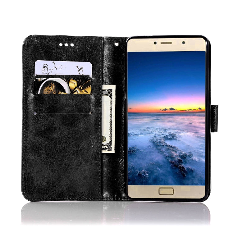For Lenovo Vibe P2 Retro Copper Button Crazy Horse Horizontal Flip PU Leather Case with Holder & Card Slots & Wallet & Lanyard