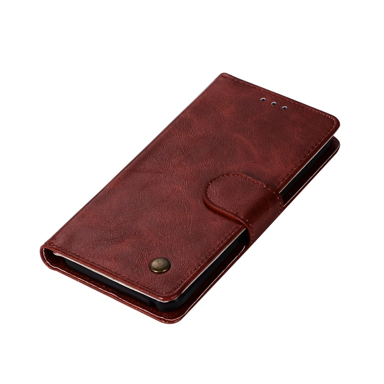 For Lenovo Lemon 3 Retro Copper Button Crazy Horse Horizontal Flip PU Leather Case with Holder & Card Slots & Wallet & Lanyard