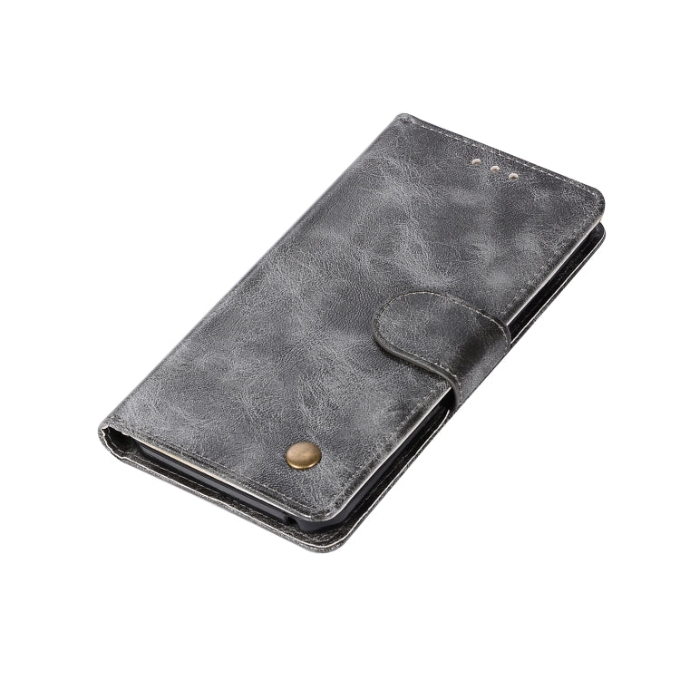For Lenovo Lemon 3 Retro Copper Button Crazy Horse Horizontal Flip PU Leather Case with Holder & Card Slots & Wallet & Lanyard