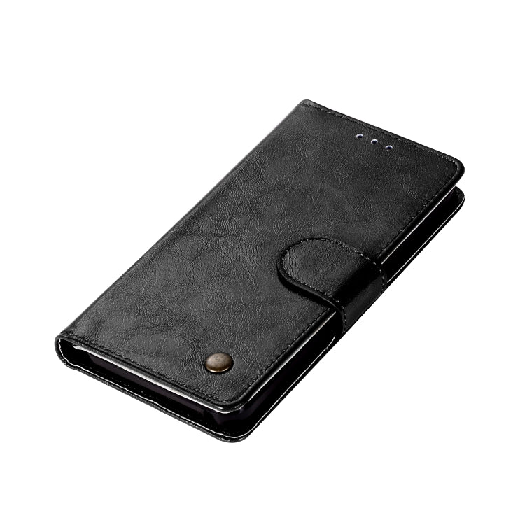 For Lenovo Lemon 3 Retro Copper Button Crazy Horse Horizontal Flip PU Leather Case with Holder & Card Slots & Wallet & Lanyard