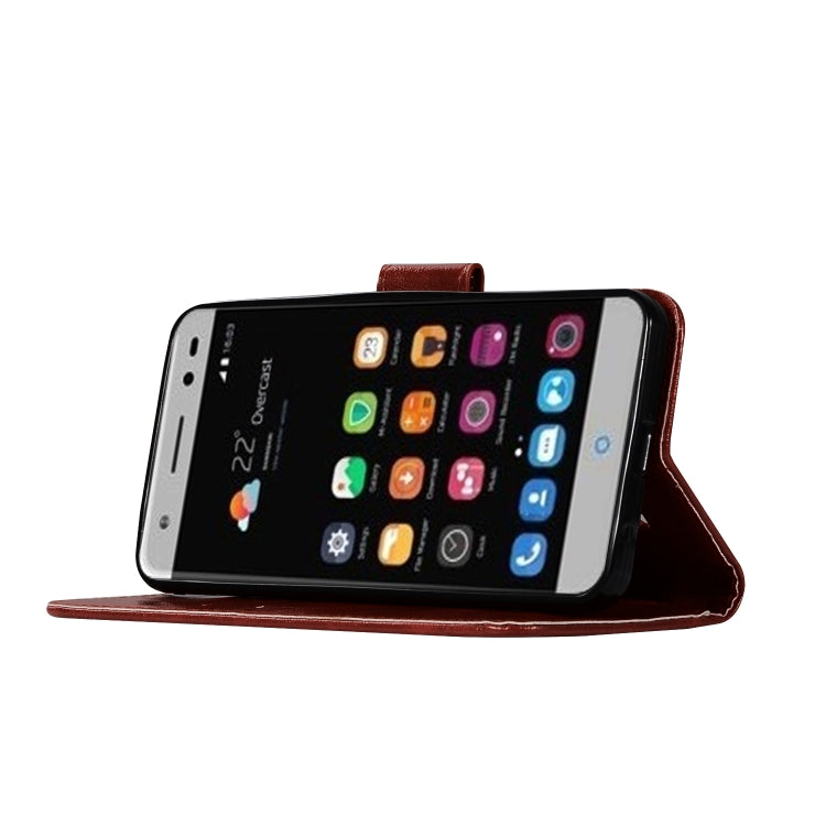 For ZTE V6 Plus / V7 Lite Retro Copper Button Crazy Horse Horizontal Flip PU Leather Case with Holder & Card Slots & Wallet & Lanyard