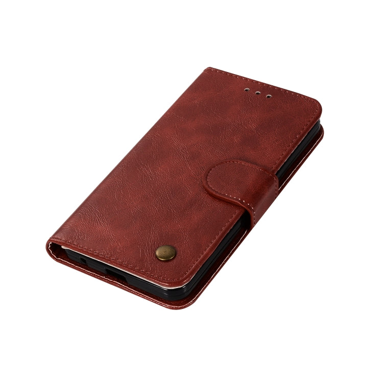 For ZTE V6 Plus / V7 Lite Retro Copper Button Crazy Horse Horizontal Flip PU Leather Case with Holder & Card Slots & Wallet & Lanyard