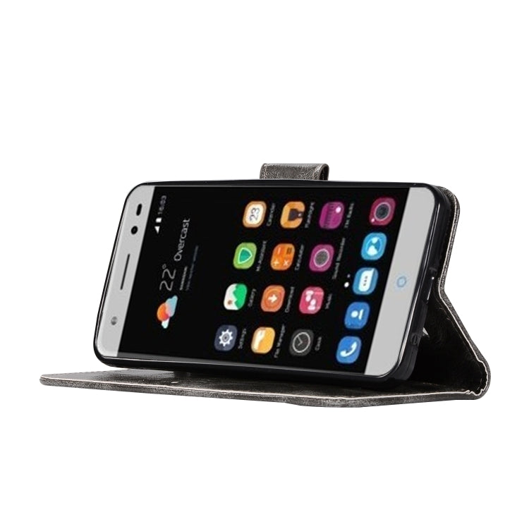 For ZTE V6 Plus / V7 Lite Retro Copper Button Crazy Horse Horizontal Flip PU Leather Case with Holder & Card Slots & Wallet & Lanyard