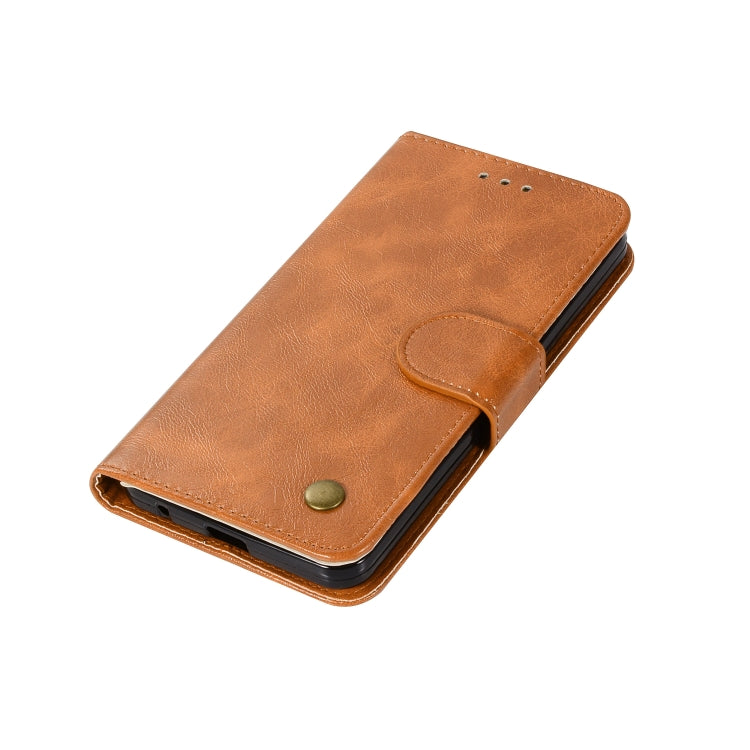 For ZTE V6 Plus / V7 Lite Retro Copper Button Crazy Horse Horizontal Flip PU Leather Case with Holder & Card Slots & Wallet & Lanyard